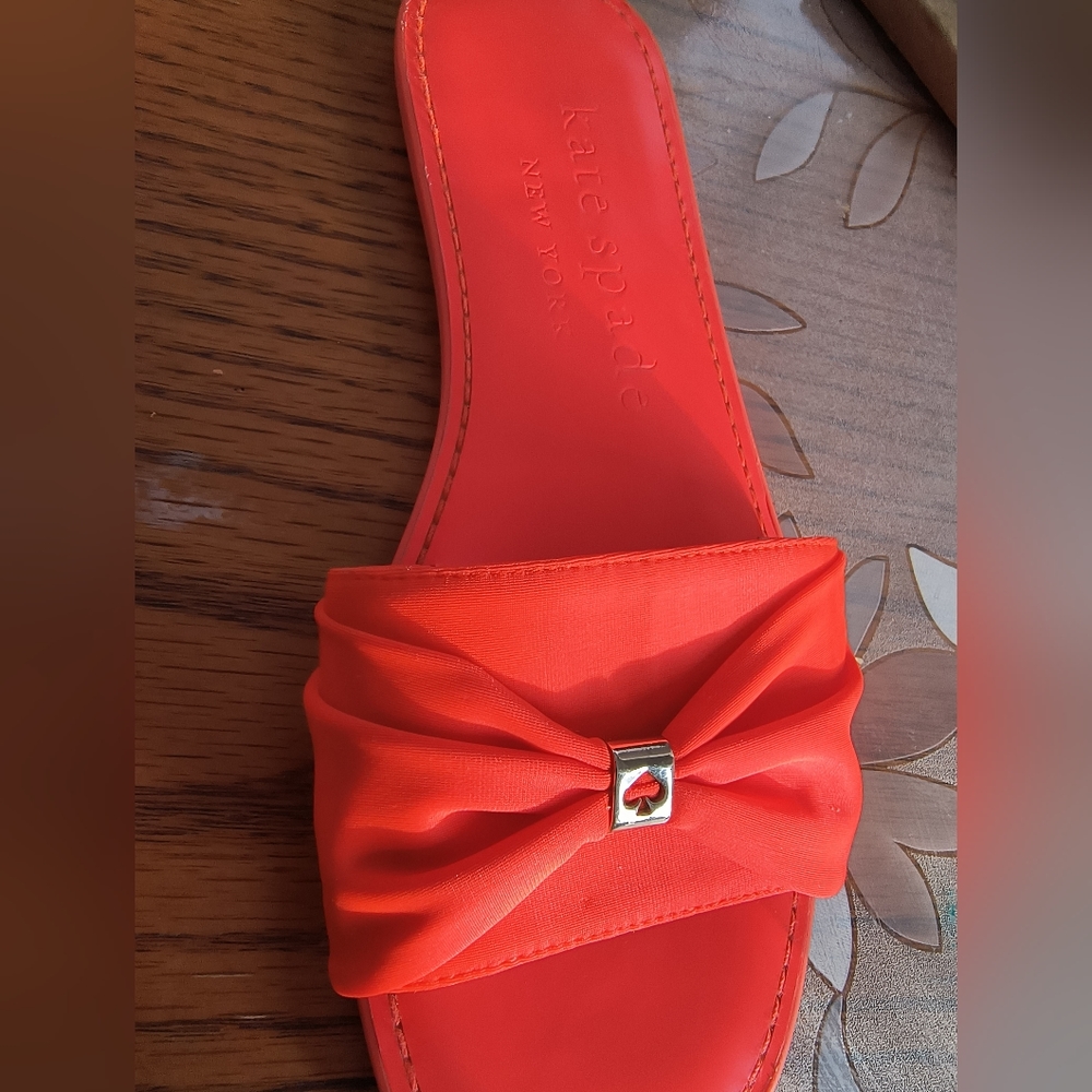 Kate Spade Neon Orange/Pink Sadie Sandals Size 8 - Picture 15 of 17